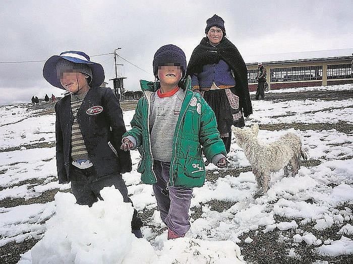 Senamhi alerta caída de nevadas en la sierra sur del Perú