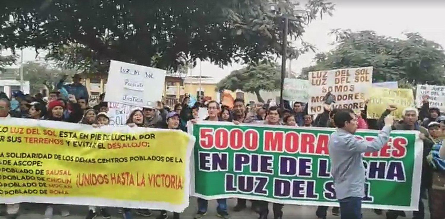 Moradores de Luz del Sol piden apoyo de las autoridades para no ser desalojados (VIDEO)