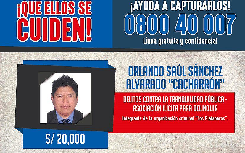 Diez trujillanos más en la lista de "Los más buscados"  