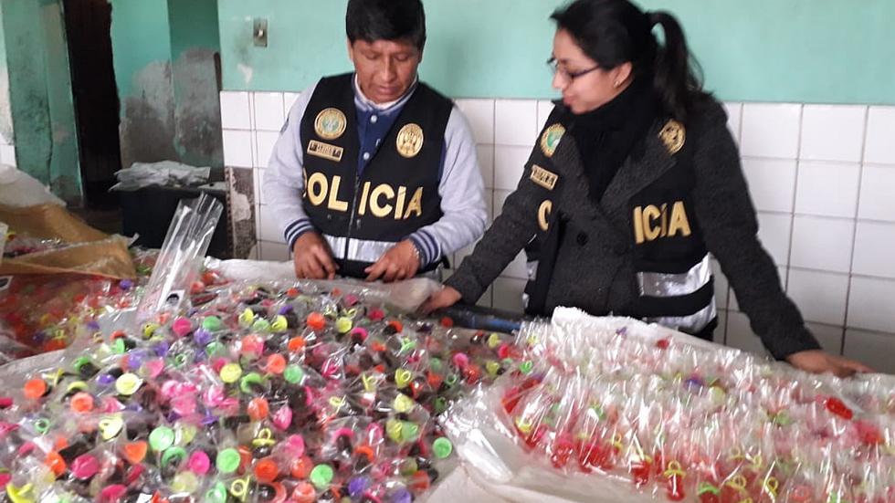 Incautan más de media tonelada de dulces 'bamba' en San Martín de Porres (VIDEO)