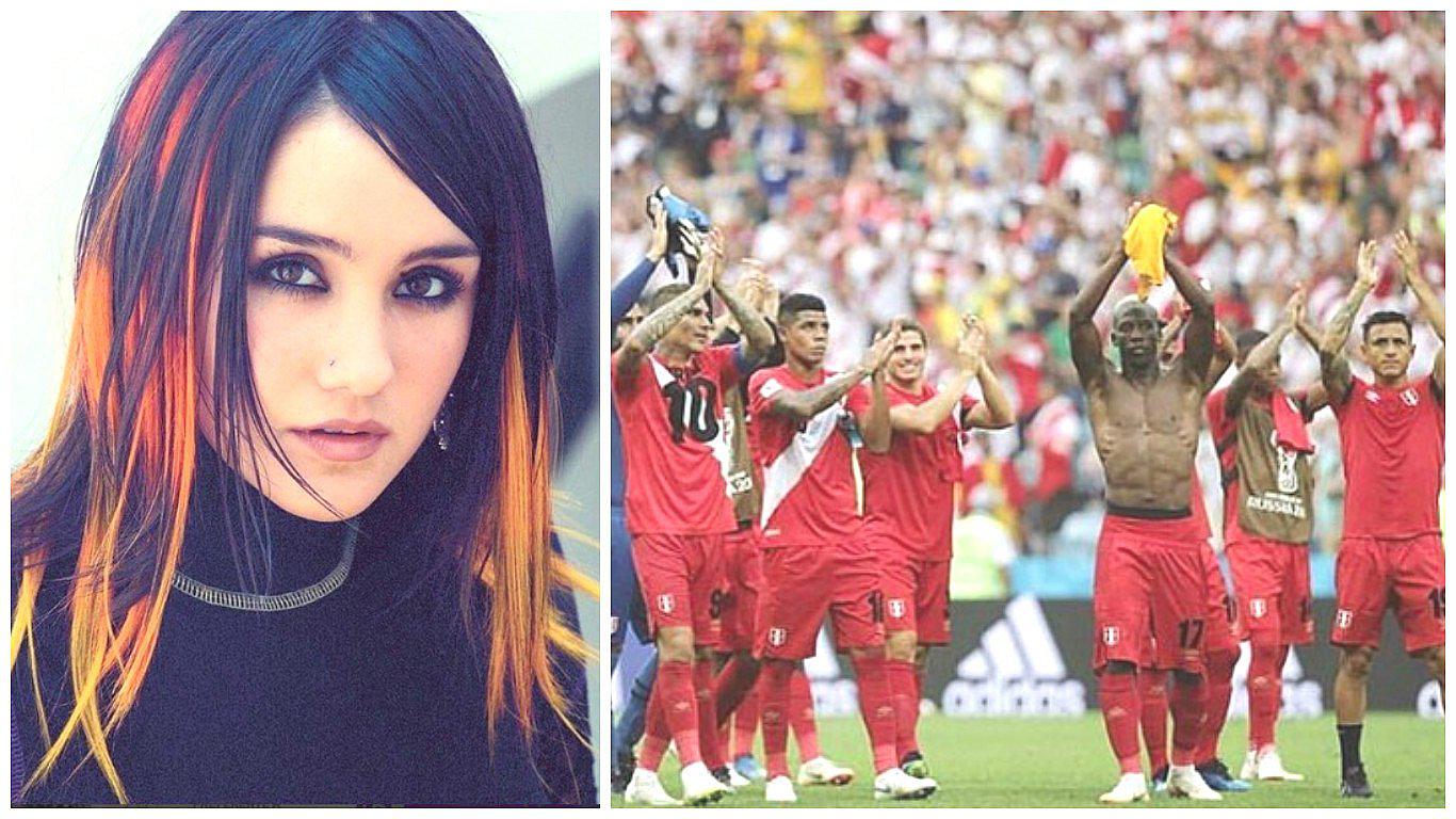 Dulce María celebró en Twitter el triunfo de Perú ante Australia (FOTO)