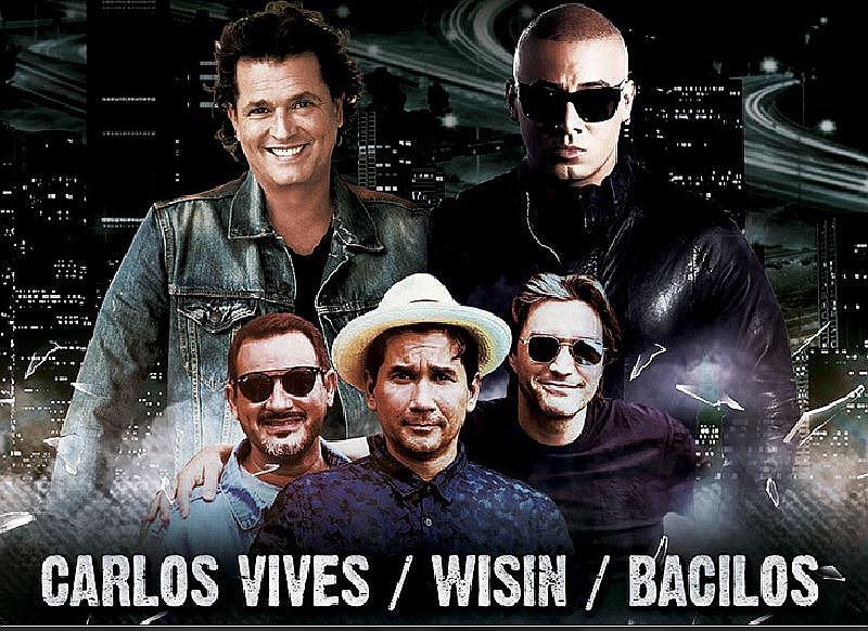 Carlos Vives, Wisin y Bacilos en "Juntos en concierto X"