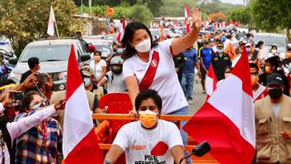 Keiko Fujimori desde Piura: “Cerrón, Mendoza y Castillo son lo mismo”