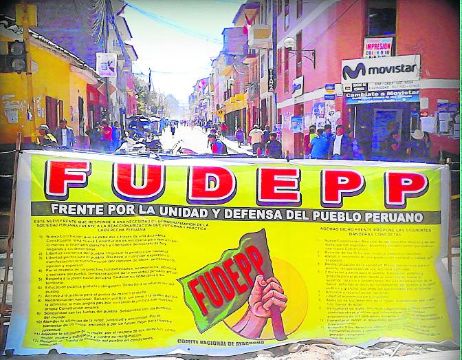 Fudepp recolecta firmas de la mano con el Movadef