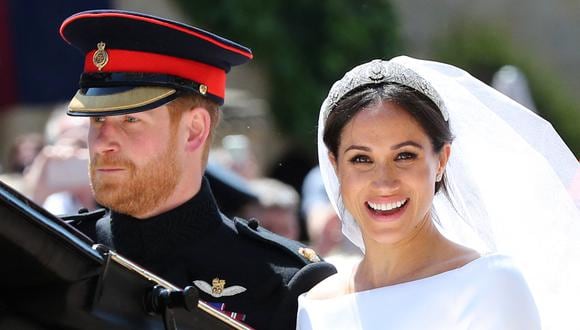 El 19 de mayo la pareja se casa en Windsor, Reino Unido. Ese mes fue concedida con el título de duques de Sussex por la Reina Isabel II. (Foto: AFP)