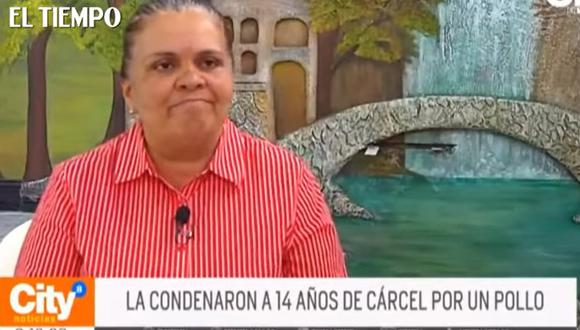 Sandra del Pilar fue condenada a 14 años de prisión. (Foto: Captura de video)