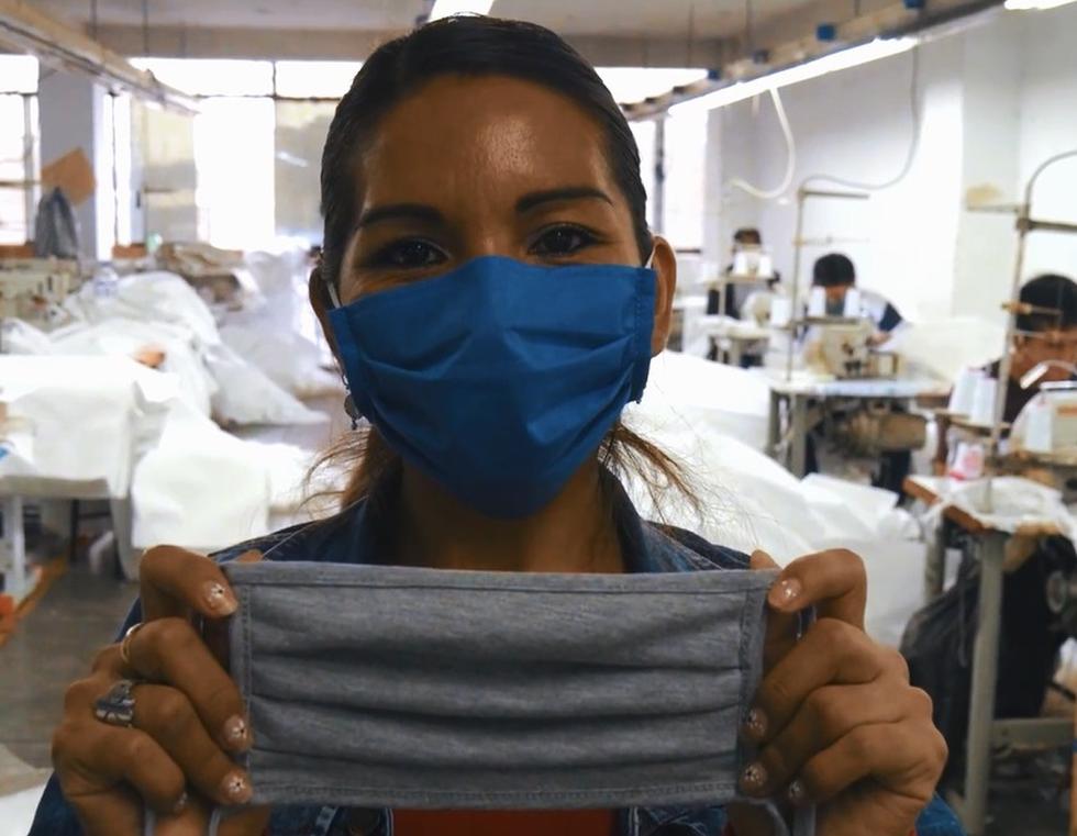 Coronavirus Perú confeccionan 10 mil mascarillas de tela
