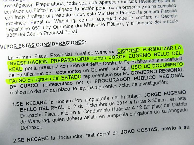 Formalizan investigación 