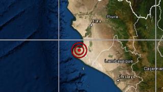 Sismo de magnitud 5,2 remeció Piura esta noche