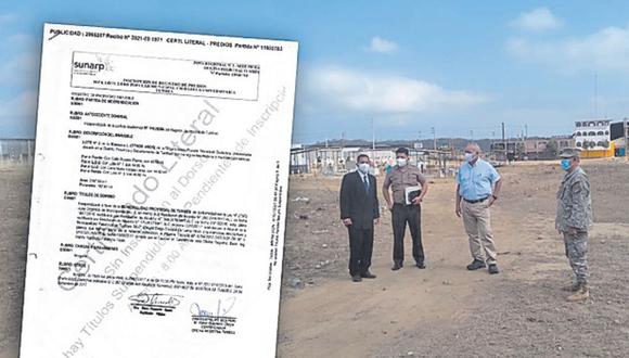 El presidente del Fuero Militar Policial inspeccionó el terreno en Ciudadela Universitaria donde se construirá la sede.