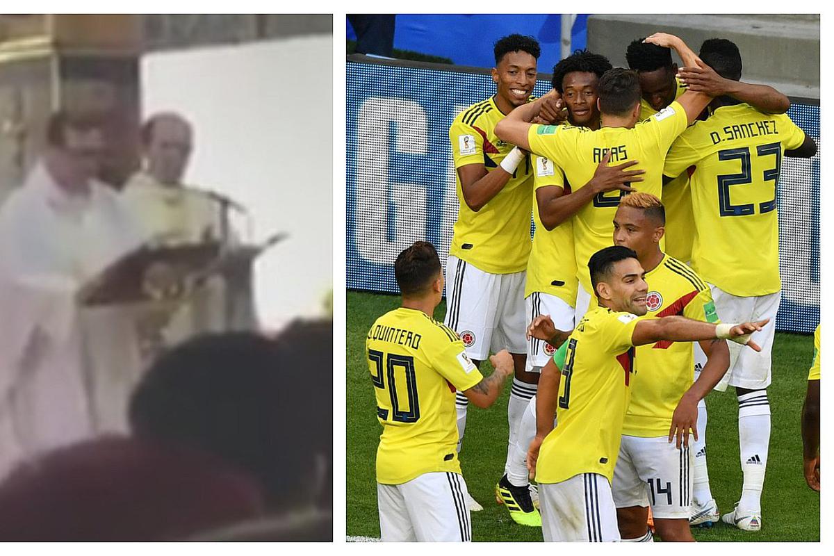 Sacerdote Causa Furor Por Bendecir A Jugadores Colombianos Durante Misa Video Deportes Correo