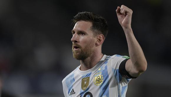 La alegría de Lionel Messi tras la victoria frente a Uruguay. (Foto: AFP)