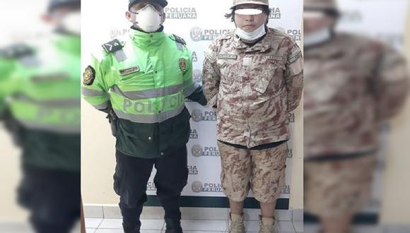Cusco: detienen a joven por vestir uniforme sin ser miembro del Ejército
