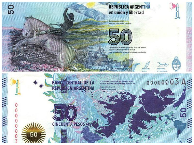Argentina estrenará en marzo nuevo billete sobre las Islas Malvinas