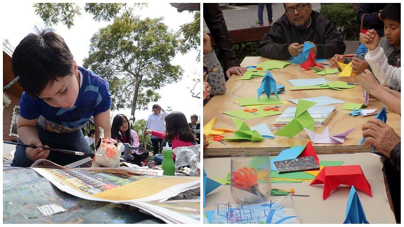 Adultos y niños elaborarán "mil grullas por la paz" en Miraflores 