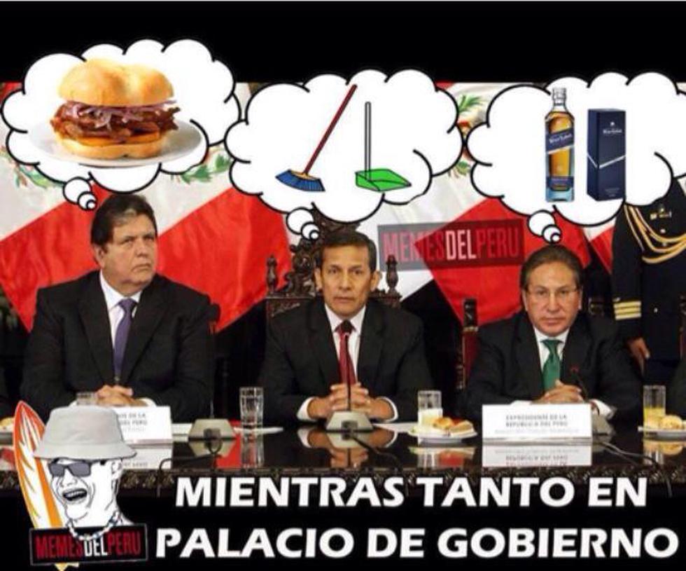 Reunión de Alan, Toledo y Humala retratado en divertido meme