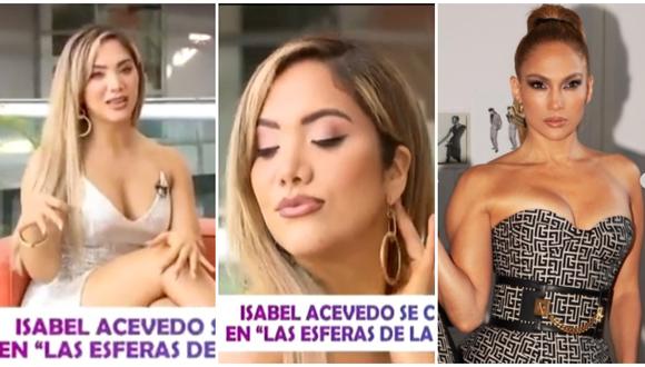 Isabel Acevedo: “Yo quiero llegar como Jennifer Lopez a mis 50 años” (Fotos: América TV / Instagram)