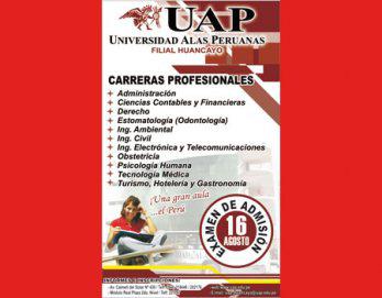 Ingresa a la UAP mediante
 el examen de admisión