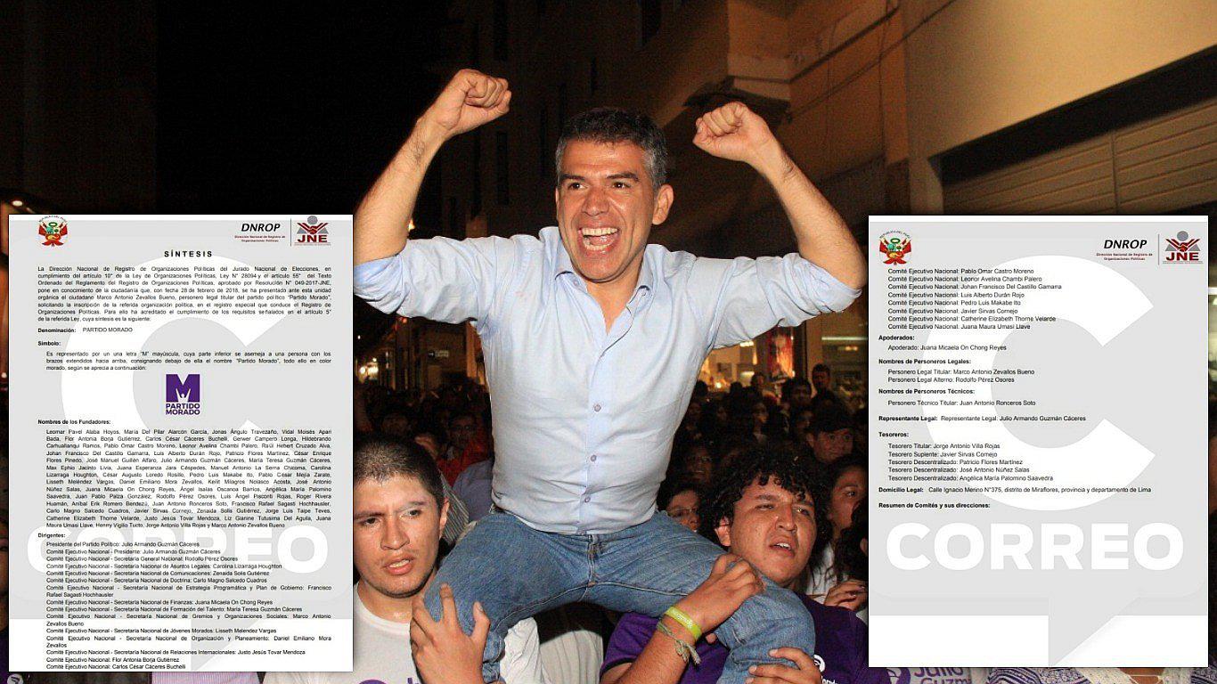 Julio Guzmán: Partido Morado a cinco días de ser inscrito en el JNE