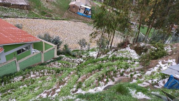 Lluvias intensas acompañadas de granizadas causan estragos en la provincia de Huaraz.