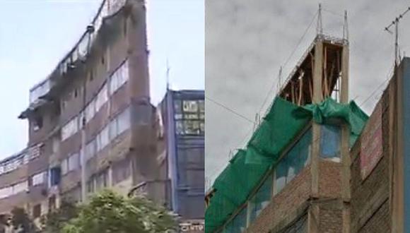 ¡El colmo! Edificio en Av. Abancay desafía normas y preocupa ante fuerte sismo (VIDEO)