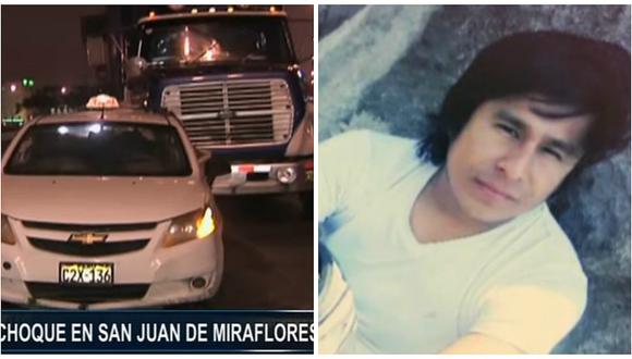 ​Triple choque provoca muerte de motociclista en San Juan de Miraflores (VIDEO)