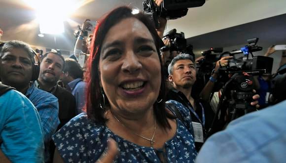 La abogada venezolana y candidata a diputada a la Asamblea Nacional por el opositor Movimiento de Unidad Democrática (MUD), Tamara Adrián. (Foto de JUAN BARRETO / AFP)