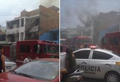Reportan incendio en inmueble ubicado en Urb. Jorge Chávez