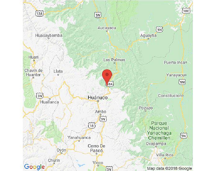 Sismo de 4.7 grados remeció la región Huánuco