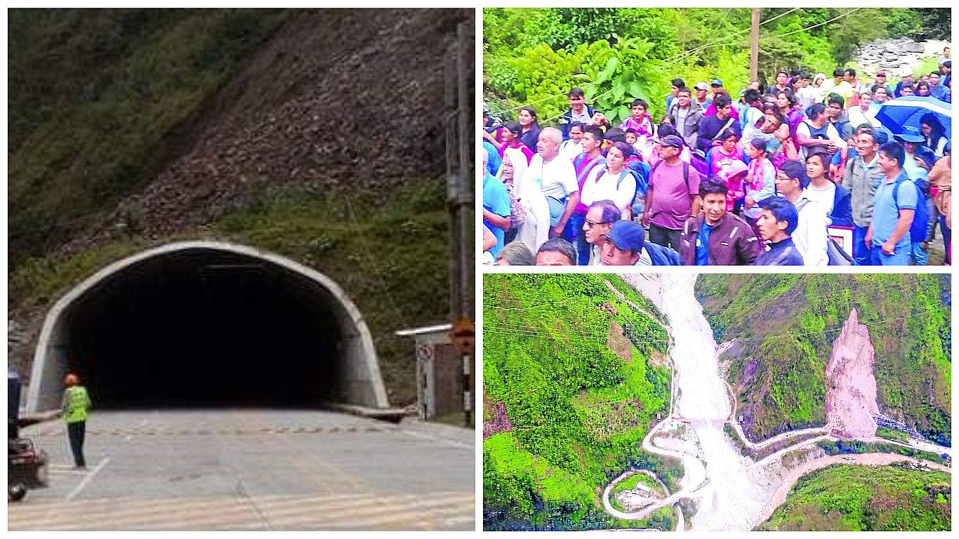​Huaicos debilitan túnel de Yanango y bloquean vía hacia Selva Centra