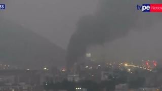 Rímac: Se reporta incendio de grandes proporciones en la zona de Cantagallo (VIDEO)