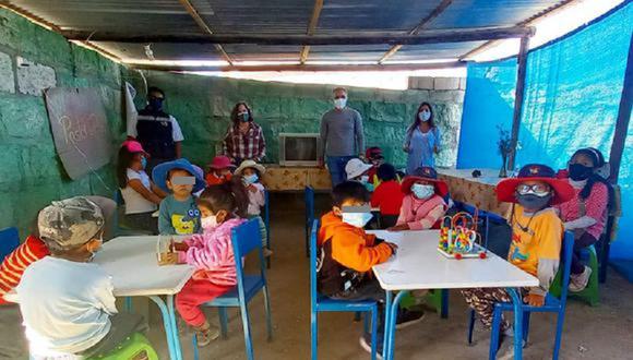 La asociación logró acondicionar la olla común Granja Villa donde asisten más de 100 niños. (Foto: Cortesía Arequipa es Solidaria)