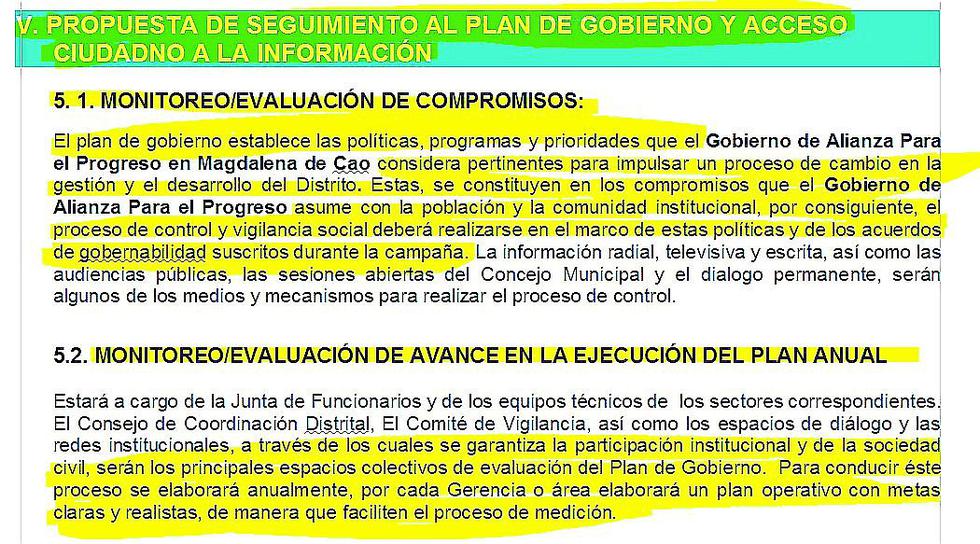Plan de gobierno de Javier Ponce fue copiado de un distrito de La Libertad