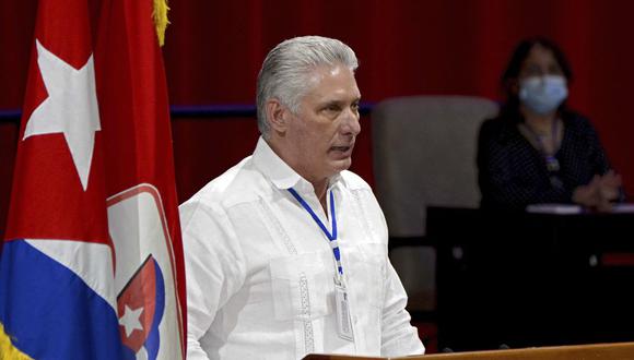 Imagen del presidente de Cuba, Miguel Díaz-Canel. (Foto: AFP).