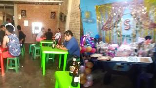Treinta personas participaban en fiesta infantil y otras 38 son encontradas en bar clausurado en Piura