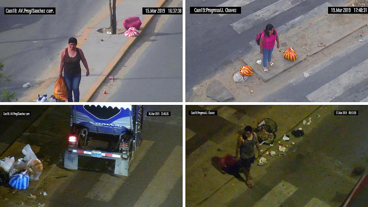 Cámaras de videogilancia graban a vecinos arrojando basura en las calles 