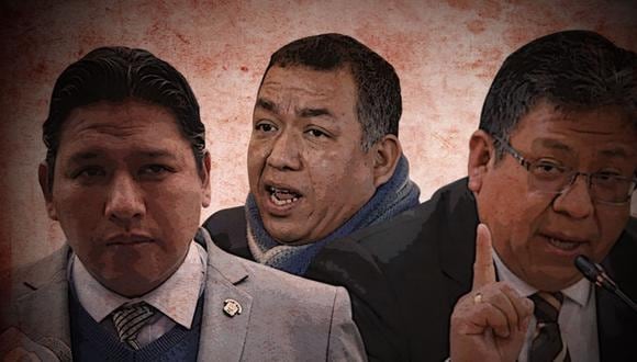 Jorge Flores, Ilich López y Darwin Espinoza, sindicados como 'Los Niños' e investigados por la fiscalía, dejarán la Subcomisión de Acusaciones Constitucionales. (Foto: GEC)