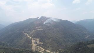 Focos de incendio forestal en San Pedro de Putina se redujeron a cuatro en Puno