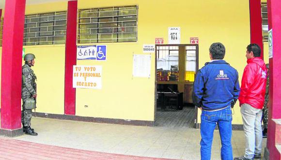 180 votan para el CNM en Huancavelica