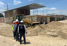 Piura: Trabajos de reparación de pistas y veredas en Castilla en un 50% de avance