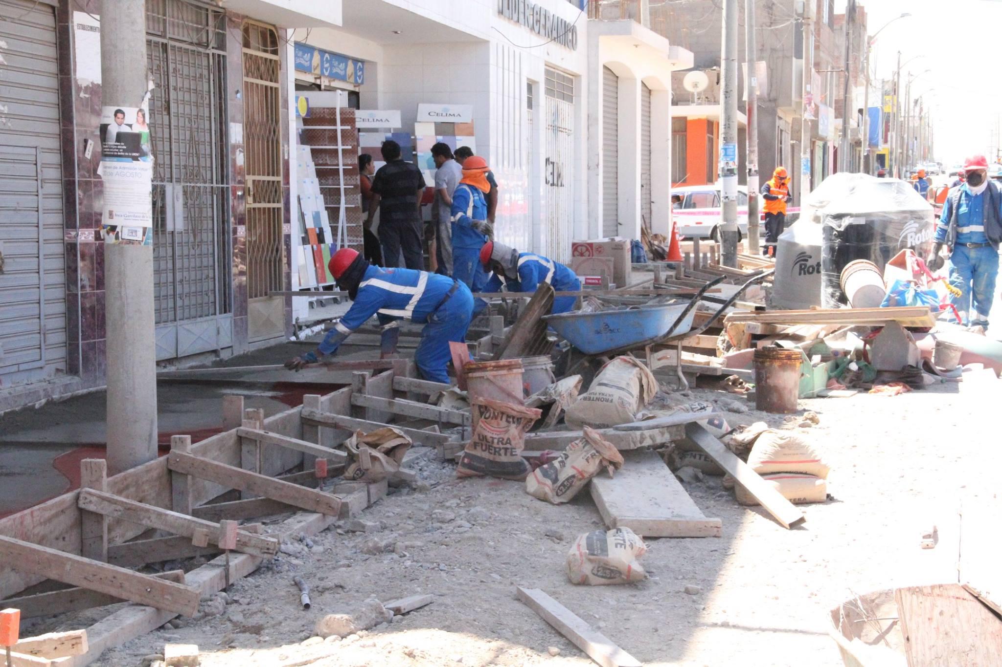 Avenida Pedro Huilca tiene un avance físico de 28%