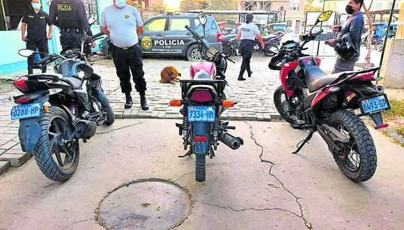 Personal policial de la comisaría de Veintiséis de Octubre logró recuperar tres motocicletas que se encontraban en el interior de una vivienda, las mismas que estaban reportadas en el sistema como robadas.
