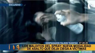 Falsos taxistas usan nueva modalidad para asaltar a pasajeros: les rocían spray en los ojos 
