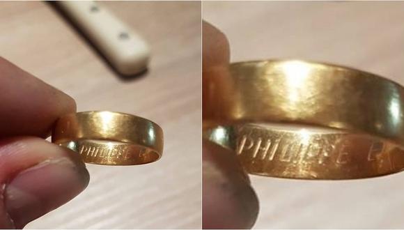 Hombre recuperó anillo de boda que perdió hace 14 años en una playa  (FOTO)