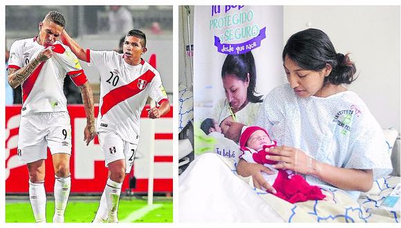Recién nacidos llevan nombres de futbolistas de la selección peruana