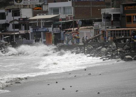 Oleajes anómalos se registrarán entre hoy y el viernes 