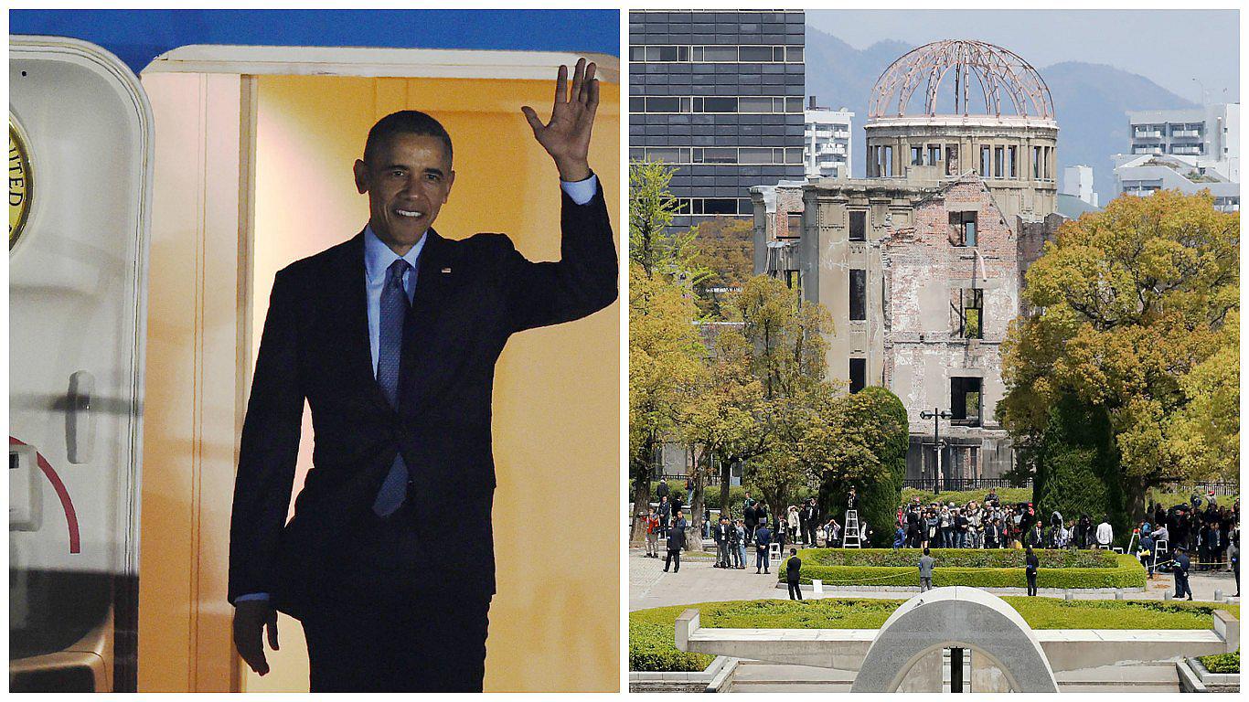 Barack Obama llega a Japón para la cumbre del G7 y una visita a Hiroshima (VIDEO)
