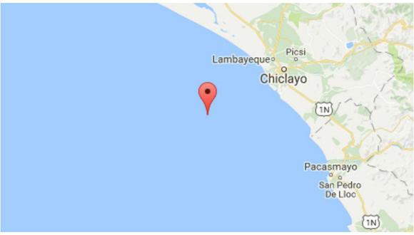 Sismo de 5.3 grados Richter se registró en región Lambayeque