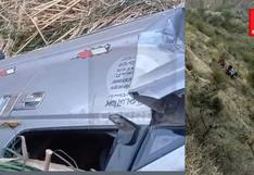 Huancavelica: vehículo choca contra poste y cae a abismo en Churcampa