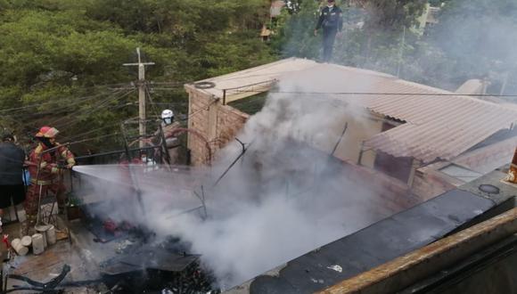 Niña de tres años fallece calcinada al incendiarse su vivienda en Ica. (Foto: Difusión)